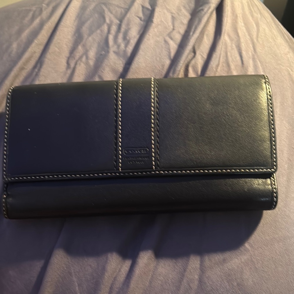 Coach Black Leather Wallet